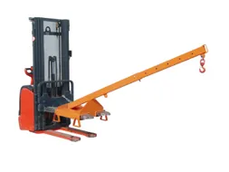Kraanarm Telescoop Arm Neiging 25° Steunpoten L 1600 mm 1t Geeloranje