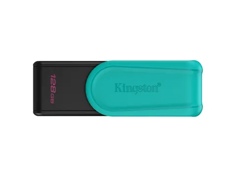 128GB Portable USB 3.2 Gen 1 DataTraveler Exodia S (Black/Turquoise)