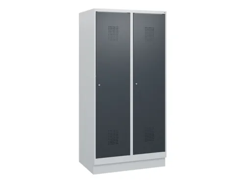 schoollocker,HxBxD 1630x800x500mm,2vak,vak B 400mm,cil.-slot,sokkel