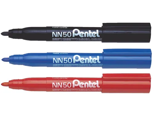 Viltstift Pentel NN50 rond rood 1.5-3mm