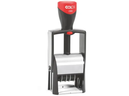 Woord-datumstempel Colop 2360 +bon 30x45 5regels zwart
