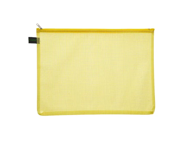 Trousse Foldersys A4 EVA sans PVC jaune transparent