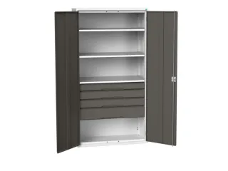 universele kast,HxBxD 2000x1050x550mm,3xStalen bodem,4lade(n) - 1