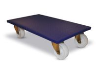 Dolly Draagvermogen 500kg Laadvloer 600x350mm Polyamide Wielen Blauw