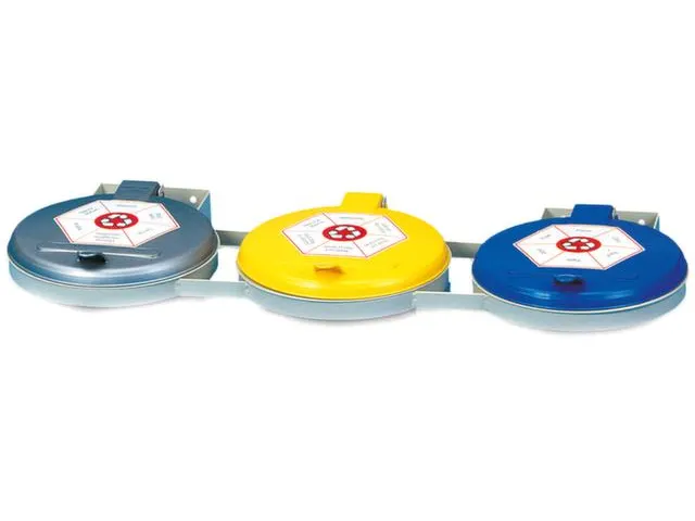 Support Sacs De Tri Sélectif 120L Triples Fixation Murale