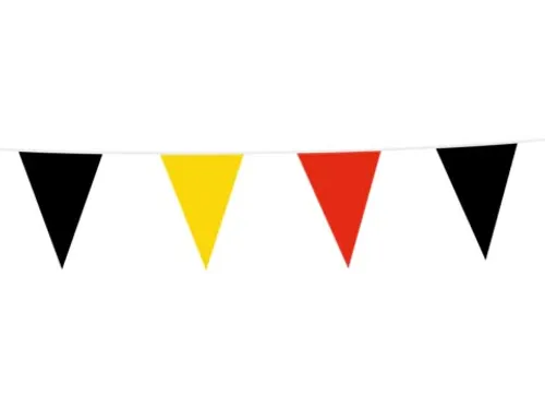 België vlaggenlijn 10 m zwart-geel-rood