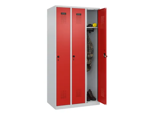 locker,HxBxD 1850x900x500mm,3vak,vak B 300mm,draaigrendel