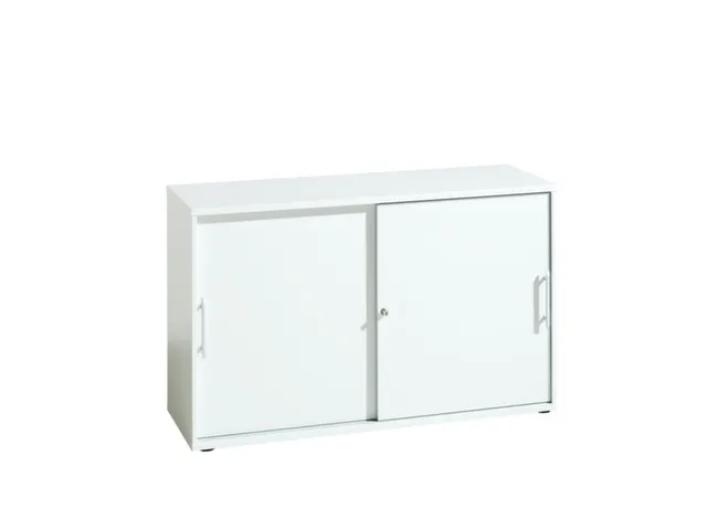 schuifdeurkast,HxBxD 748x1200x400mm,1xhouten vloer,golfgreep