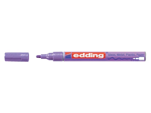 Viltstift edding 751 lakmarker rond metallic paars 1-2mm