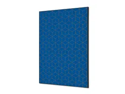 Wanddecoratie Textiel Set A1 Hexagon Blauw-Bruin