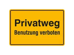 verbodsbord,Eigen weg - Gebruik verboden,aluminium gemerkt,gemoffeld