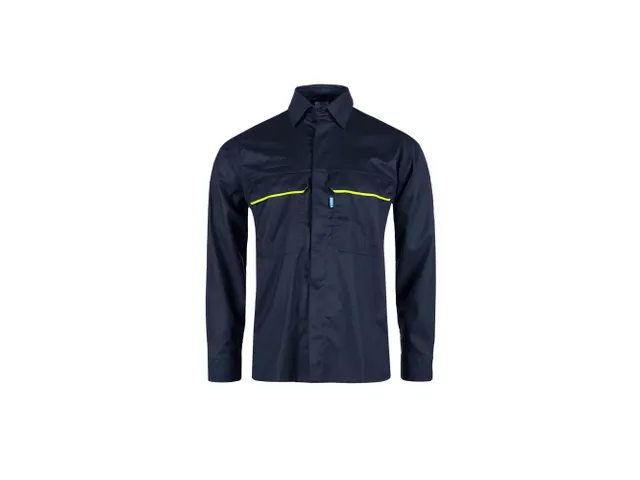 Sioen 065V overhemd Kendal Marine blauw maat S