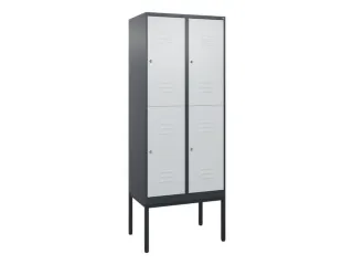 dubbeldekse locker,HxBxD 2120x800x500mm,2x2vak.,vak B 400mm - 1