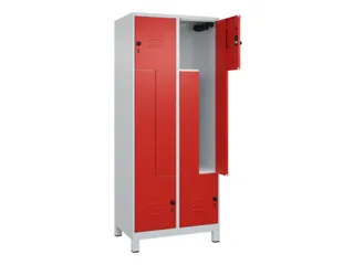 Z-garderobekast,HxBxD 1950x800x500mm,vak B 200/400mm,draaigrendel - 2