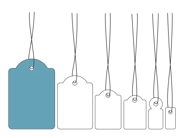 HERMA 6948 Hanglabel 32x50mm Wit karton met wit draad 1000 stuks