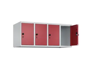 opzetkast,v. locker,4vak.,vak B 300mm,HxBxD 500x1200x500mm,vleugeldeur - 2