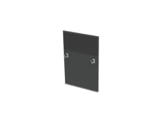 baliepaneel bureau aanbouw rechts MS-donkergrijs antraciet 800mm - 1