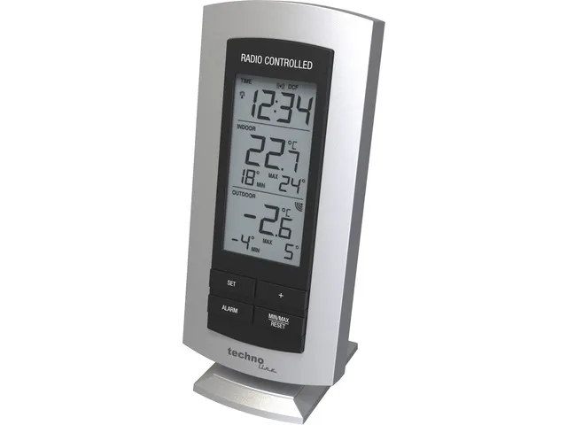 Weerstation Technoline WS 9140 73x158x25mm zwart/zilver met 1 buitense