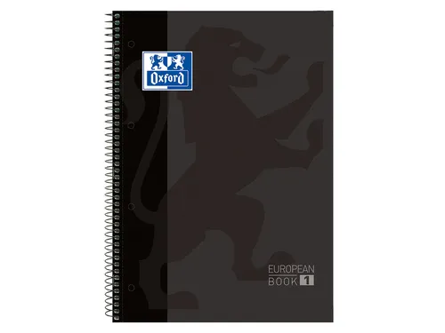 Notitieboek Classic Europeanbook A4+ 5x5 80 Vel Zwart