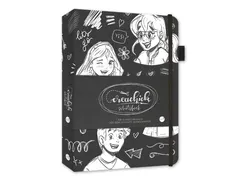Schetsboek CreaChick Black 108 pagina's Hardcover