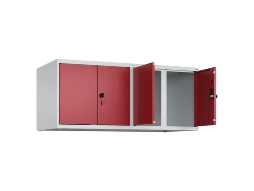 opzetkast,v. locker,4vak.,vak B 300mm,HxBxD 500x1200x500mm,vleugeldeur