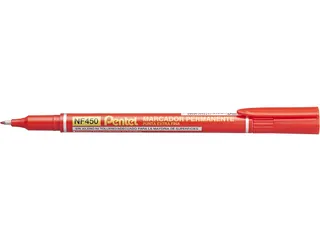 Pentel NF450-B Permanente marker Extra Fijne punt 1,2mm Rood - 1