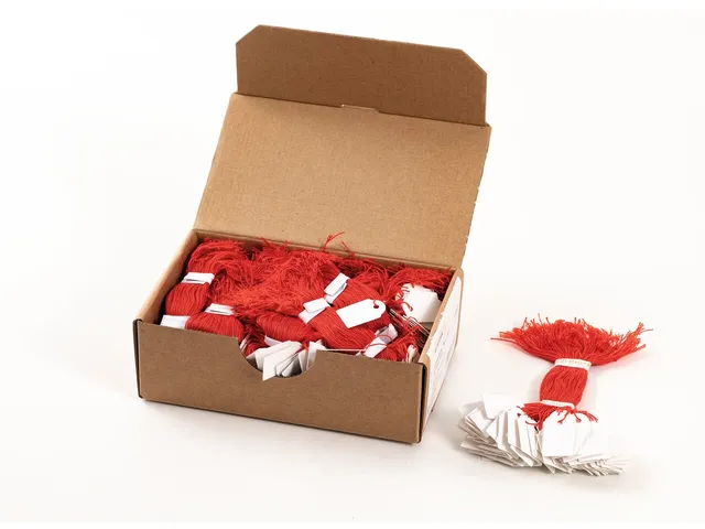 Herma 6902 Hanglabel 15x24mm Wit karton met Rood draad 1000 stuks