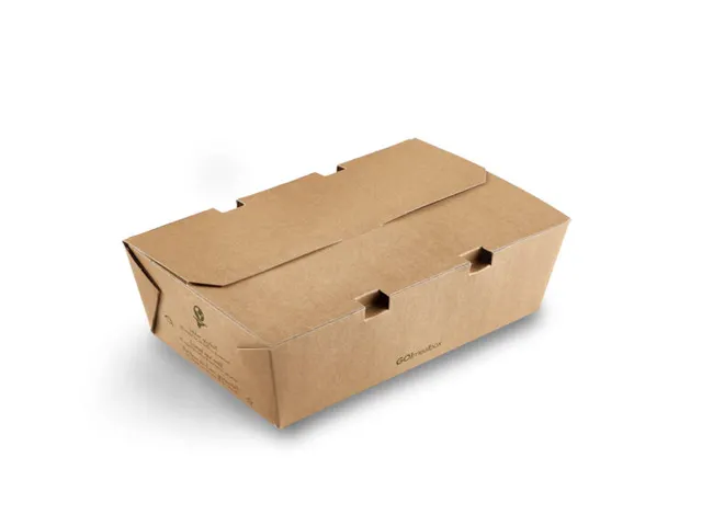 Boîte-repas Fonkels GO!mealbox 2000ml marron 23x14x7,4cm 80pces