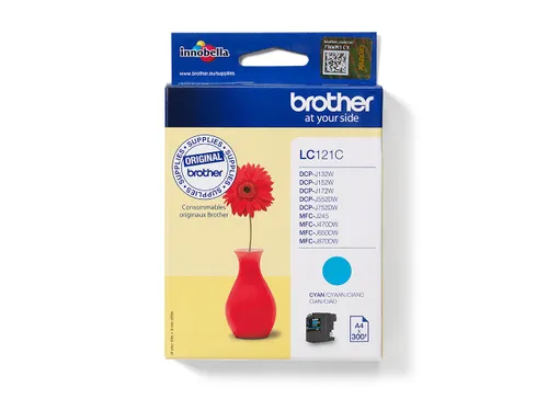 Inktcartridge Brother LC-121C blauw