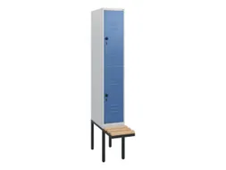 Dubbeldekse dekenkist,HxBxD 1950x300x815mm,1x2vak.,vak B 300mm