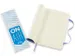 Notitieboek Moleskine pocket 90x140mm blanco soft cover hydrangea blue