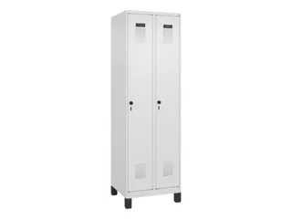 locker,HxBxD 1950x600x500mm,2vak,vak B 300mm,draaigrendel,voeten - 3