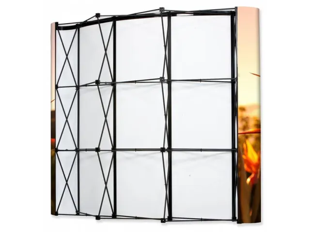 Beurswand Pop-Up Magnetic Curved 4 x 3 Soft Trolley