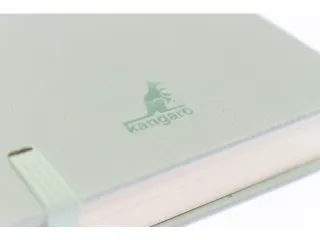 Schetsboek Kangaro A6 mint PU hardcover 80 blad 140 grams roomwit papi - 9