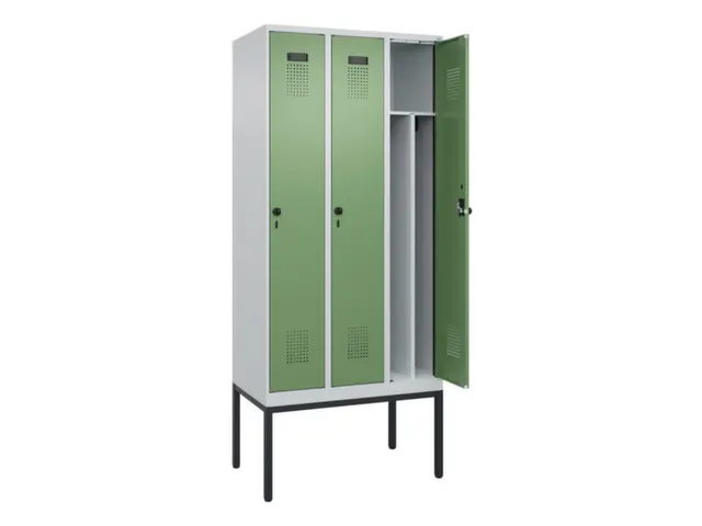 locker voor scheiding van kleding,HxBxD 2120x900x500mm,3vak