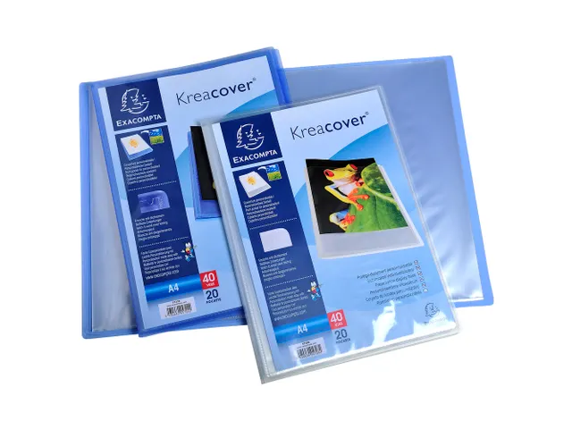 Showalbum Kreacover PP 20 tas A4 blauw