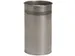Papierbak BRASQ 21 liter rvs zilver