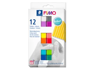 Klei Fimo soft colour pak à 12 briljante kleuren - 1