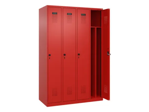 locker voor scheiding van kleding,HxBxD 1850x1200x500mm,4vak