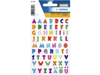 Etiket Herma 6291 Kleurrijke Letters Stone 62 stuks - 2