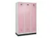 locker voor scheiding van kleding,HxBxD 1950x1200x500mm,3vak