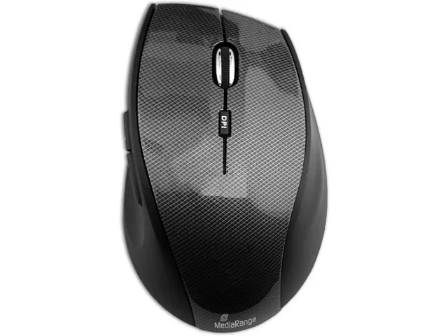 MROS207 Optische muis 5 knoppen highline-serie draadloos Carbon Zwart