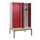 locker met bank,voor scheiding van kleding,HxBxD 2120x1200x815mm,4vak