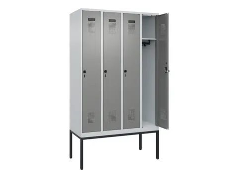 locker,HxBxD 2120x1200x500mm,4vak,vak B 300mm,draaigrendel