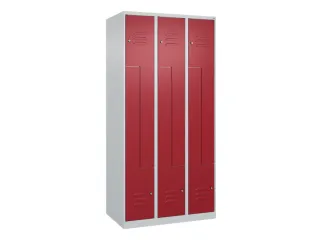 Z-garderobekast,HxBxD 1850x900x500mm,vak B 150/300mm,cil.-slot - 1