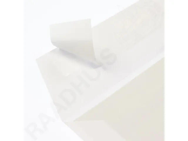 Envelop Raadhuis 229x324 C4 Bordrug Wit Kraft 120gr strip 100st.