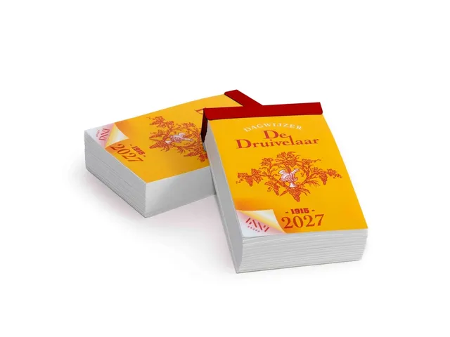 Calendrier journalier à effeuiller 2027 De Druivelaar