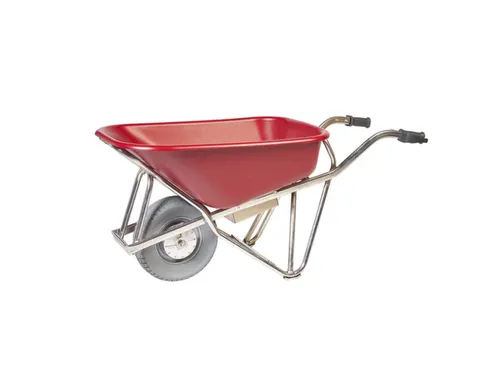 Elektrische kruiwagen,90l,HxBxD 870x625x1430mm,HDPE-bak,rood,aluminium