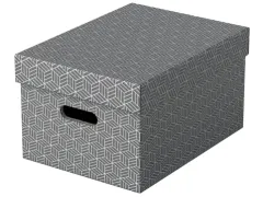 Esselte Home Middelgrote Opbergdoos Grijs Set van 3