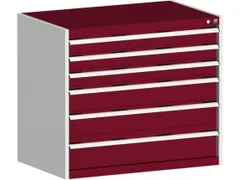 ladekast HxBxD 900x1050x650mm 6laden zware lasten RAL7035 RAL3004